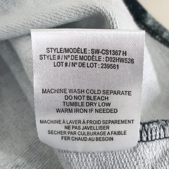 Helmut Lang Graphic Print Cropped Sweatshirt Women's Medium 100% Cotton Boxy - Picture 11 of 11